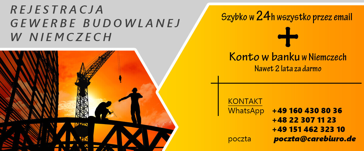 Firma w Niemczech dla budowlanki